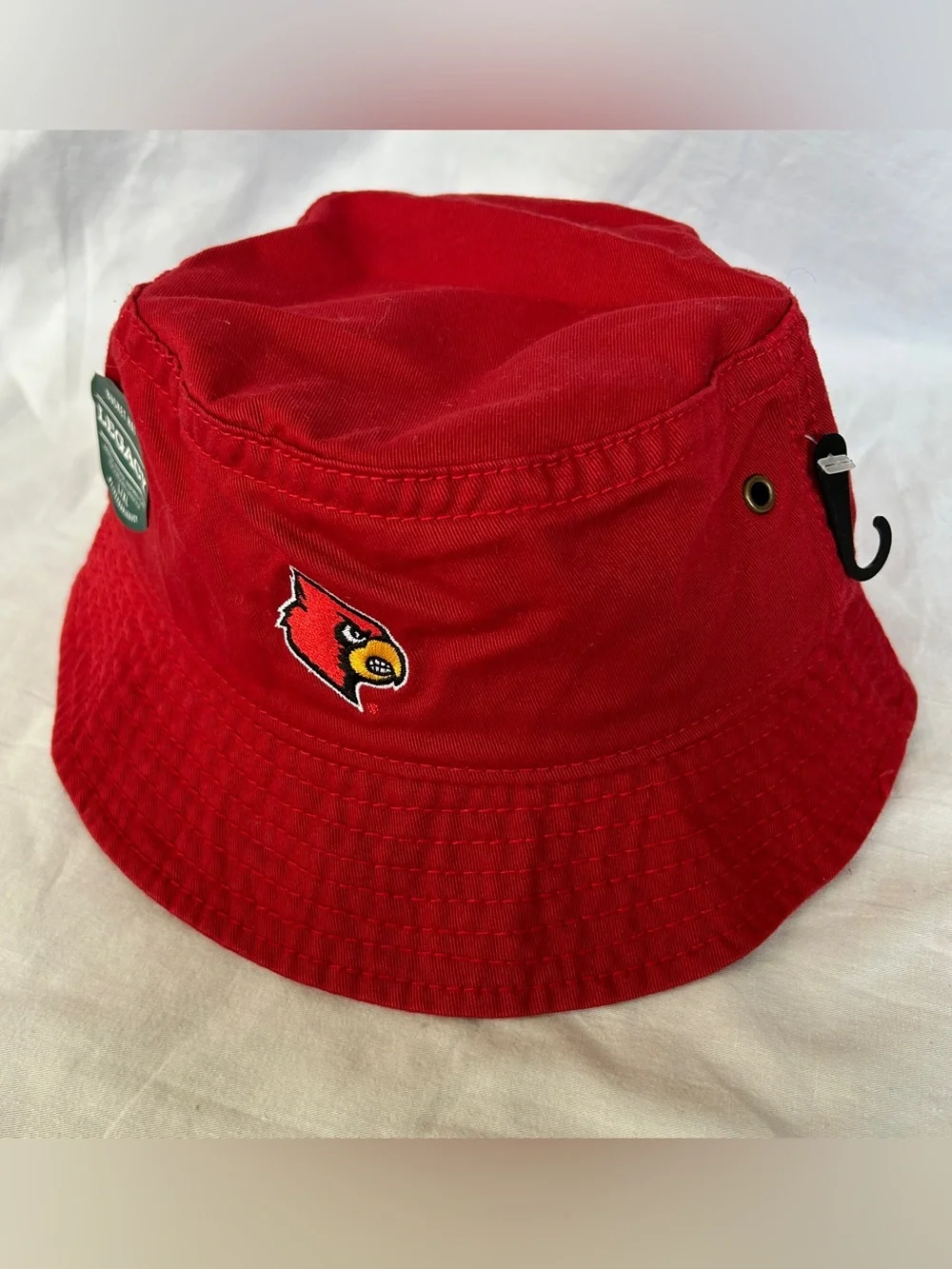 Logo cardinals red twill bucket hat L/XL